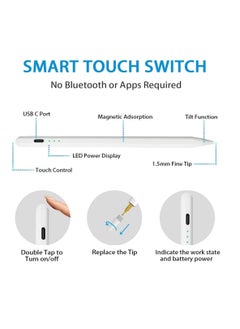 Generic Stylus Pen for Apple iPad ipad with Palm Rejection and Tilt Technology Compatible with Pro 11 12.9 inch Air 3rd 4th 5th Generation Y6 7 8 9 Mini 5 6th Blue  - Image 5
