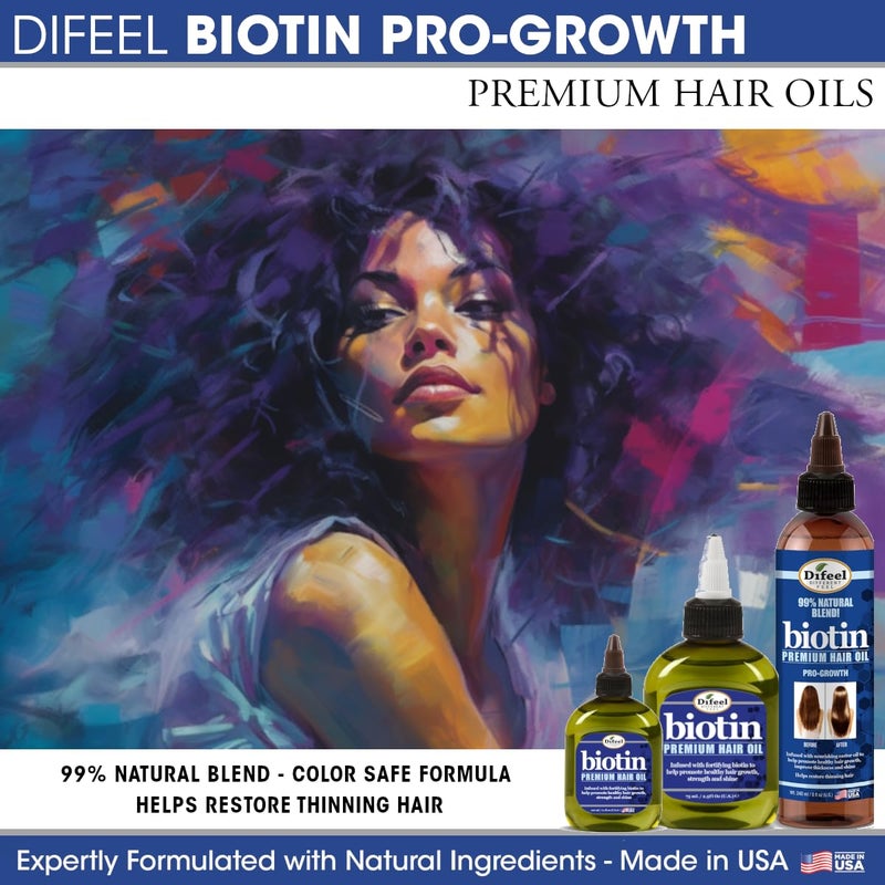 Difeel Premium Biotin Hair Oil 7.1 oz. (PACK OF 4) - Image 5
