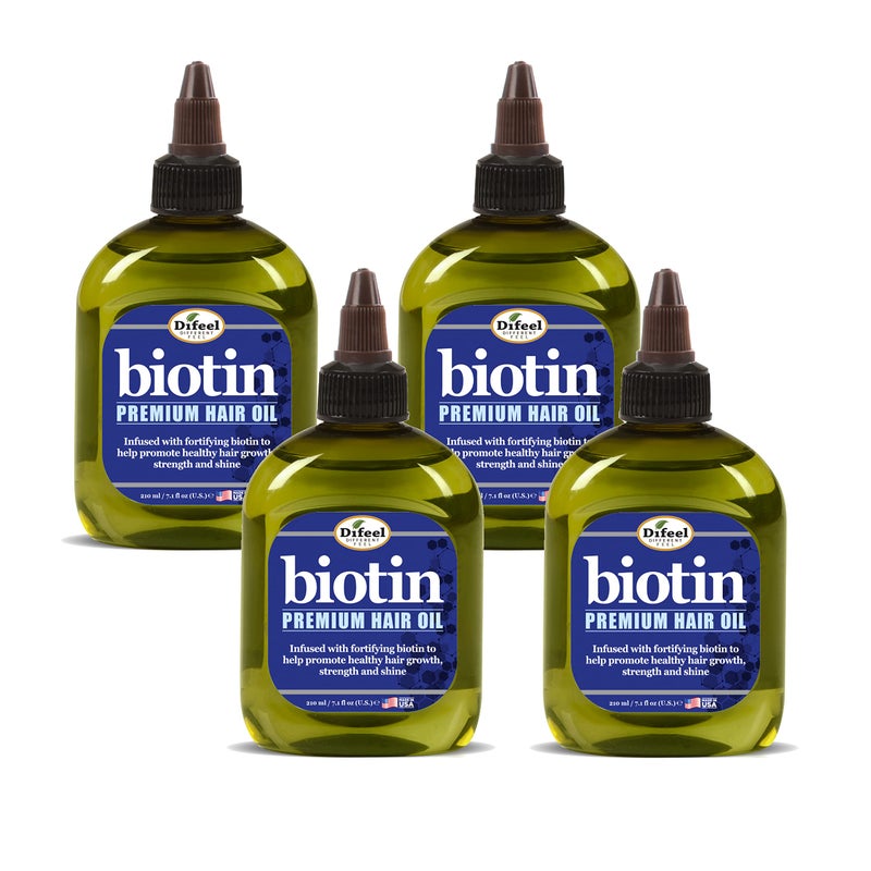 Difeel Premium Biotin Hair Oil 7.1 oz. (PACK OF 4) - Image 1
