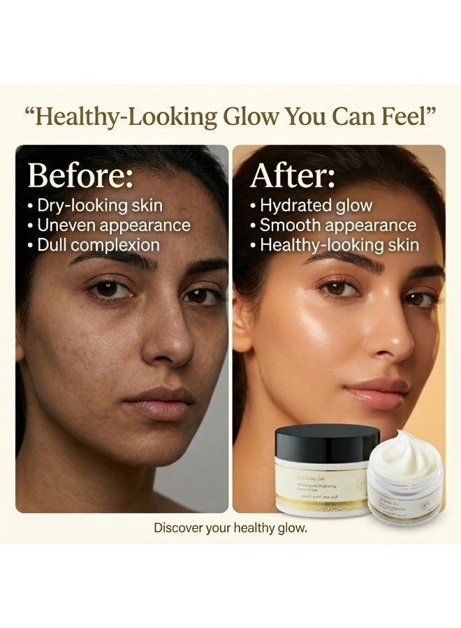 Blooming Day Radiance & Brightening Essence Cream 50g – Moisturizing Face Cream with Niacinamide, Vitamin C & Postbiotic Complex for Glowing Skin - Image 4