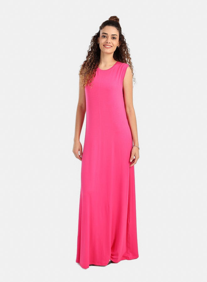 Carina Viscose Solid Pattern Dress - Image 1