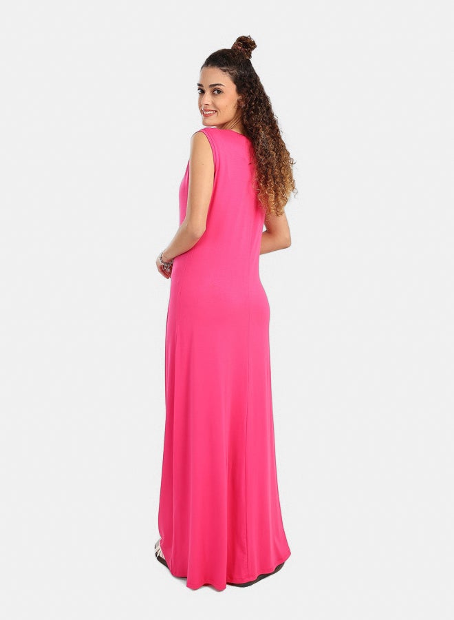 Carina Viscose Solid Pattern Dress - Image 3