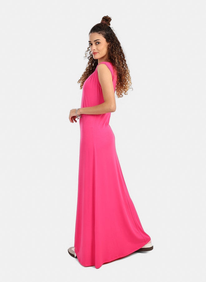 Carina Viscose Solid Pattern Dress - Image 2