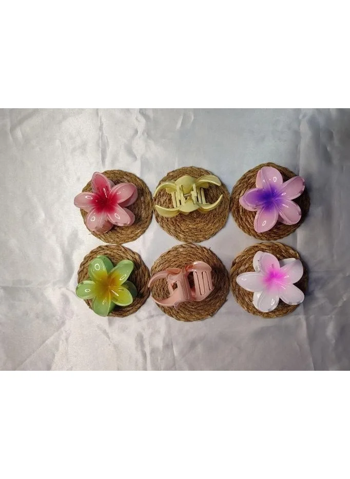 Dzc Kuzenler Avm Dzc Cousins ​​Avm Colorful Lotus Flower Latch Buckle Set of 6