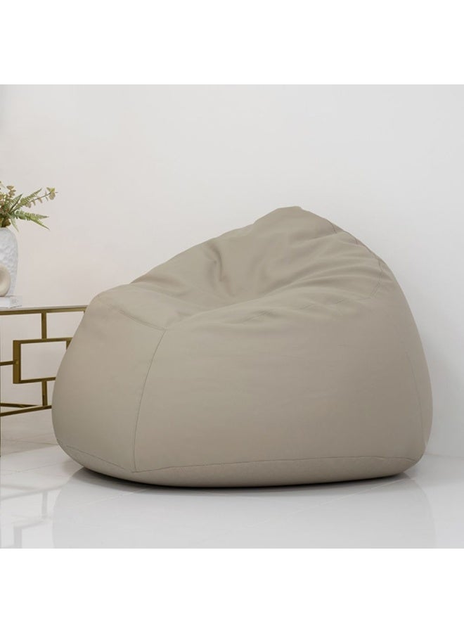 DANUBE HOME كرسي بين باج أكسفورد XXL مريح بمقعد واحد وأريكة كسولة للكبار والأطفال وكرسي لعب بتصميم عصري وإكسسوارات أثاث غرفة المعيشة الطول 140 × العرض 140 × الارتفاع 105 سم، بيج - Image 1