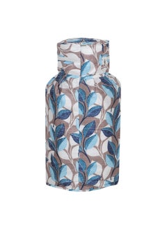 E-Retailer ERetailer Polyester 3Layered LPG Gas Cylinder Covers with Zipper Enclosure Pack of 2 Color Leaf Blue Size26x14 Inches  - Image 5