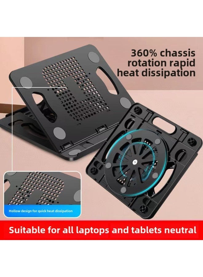 Laptop Stand Tablet Desktop Lifting Stand Folding Cooling Rack Bracket Adjustable Portable-Color:P3 Rabbit Notebook-White - Image 3