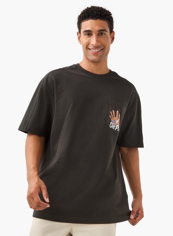 اس بي كاركترز تيشيرت بطبعة قطعة واحدة بياقة دائرية وأكمام قصيرة - Image 2