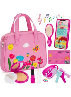 Officygnet Play Purse Toy For Girls 1 2 3 Years Old Toddler Purse Girl Toys With Pretend Makeup Kit Princess Pretend Play Toys For Little Girls Birthday For Toddler Girls Age 23  - Image 1