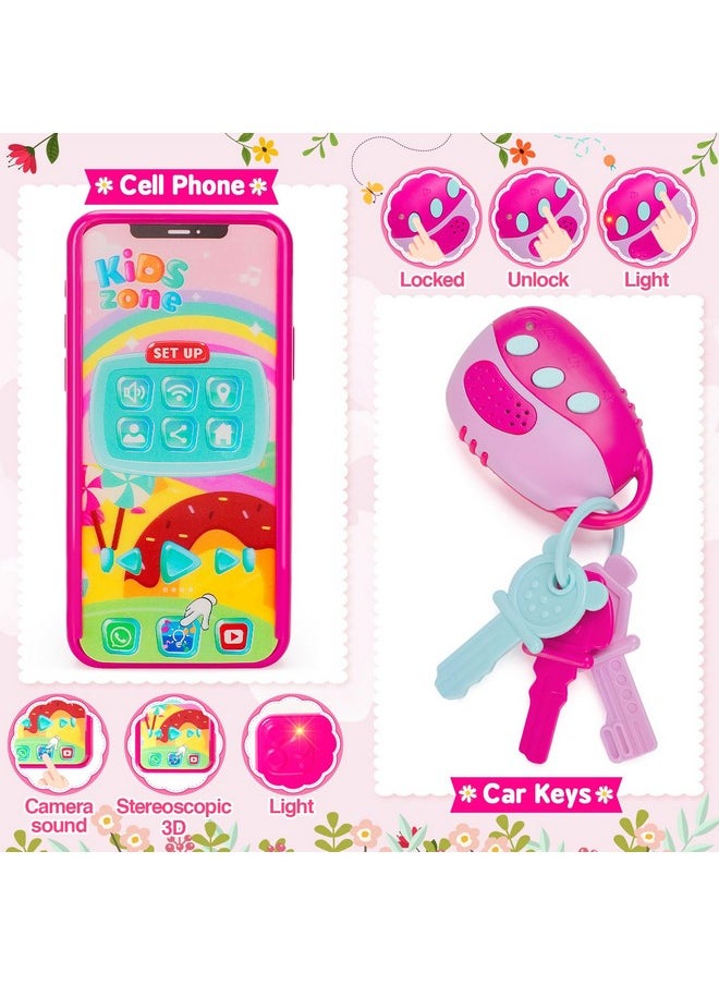 Officygnet - Play Purse Toy For Girls 1 2 3 Years Old Toddler Purse Girl Toys With Pretend Makeup Kit Princess Pretend Play Toys For Little Girls Birthday For Toddler Girls Age 23 - Image 1
