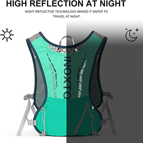 INOXTO Hydration Vest Backpack,Lightweight Insulated Pack with 1.7L Water Bladder Bag Daypack for Hiking Trail Running Cycling Race Marathon for Women Men - Image 5