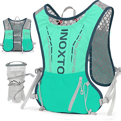 INOXTO Hydration Vest Backpack,Lightweight Insulated Pack with 1.7L Water Bladder Bag Daypack for Hiking Trail Running Cycling Race Marathon for Women Men - Image 1