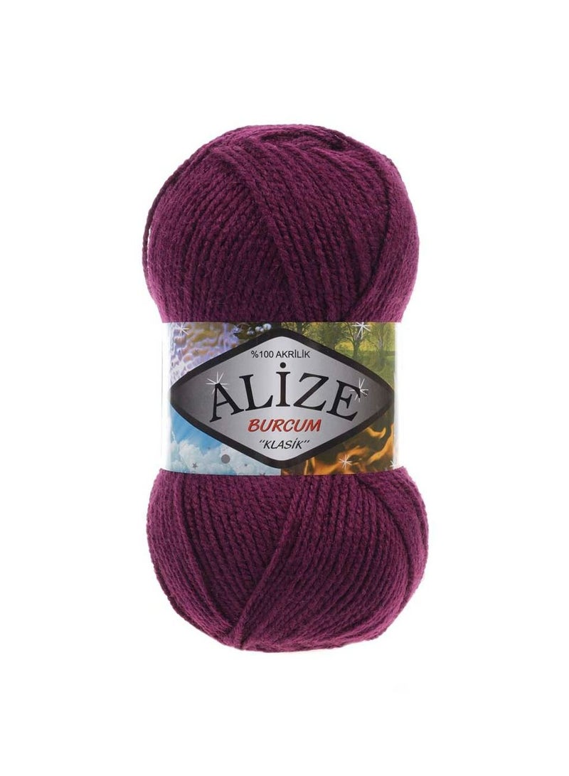 ALIZE Burcum Klasik Acrylic Yarn 304 Eggplant Purple