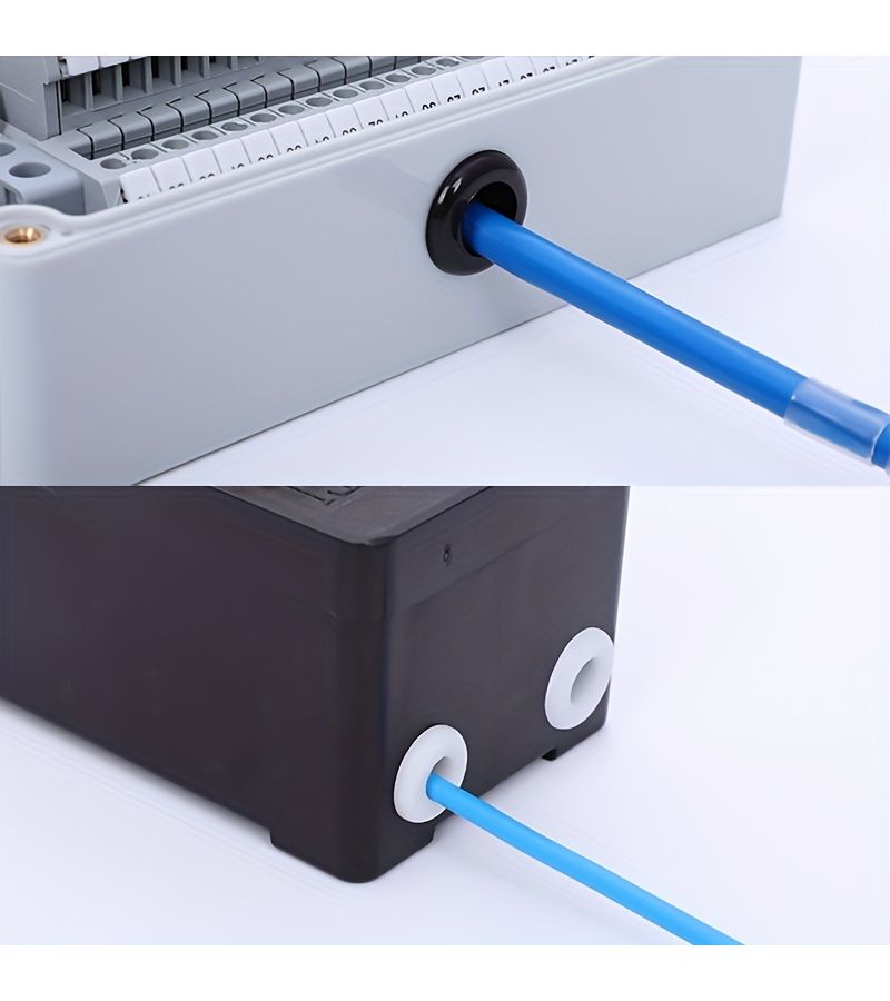 KH 10 Black Soft Rubber Protective Coil 5 35mm Sealing Ring Threading Tapered Insulation Cover For Water Pipe Air Cable Wire - Image 3