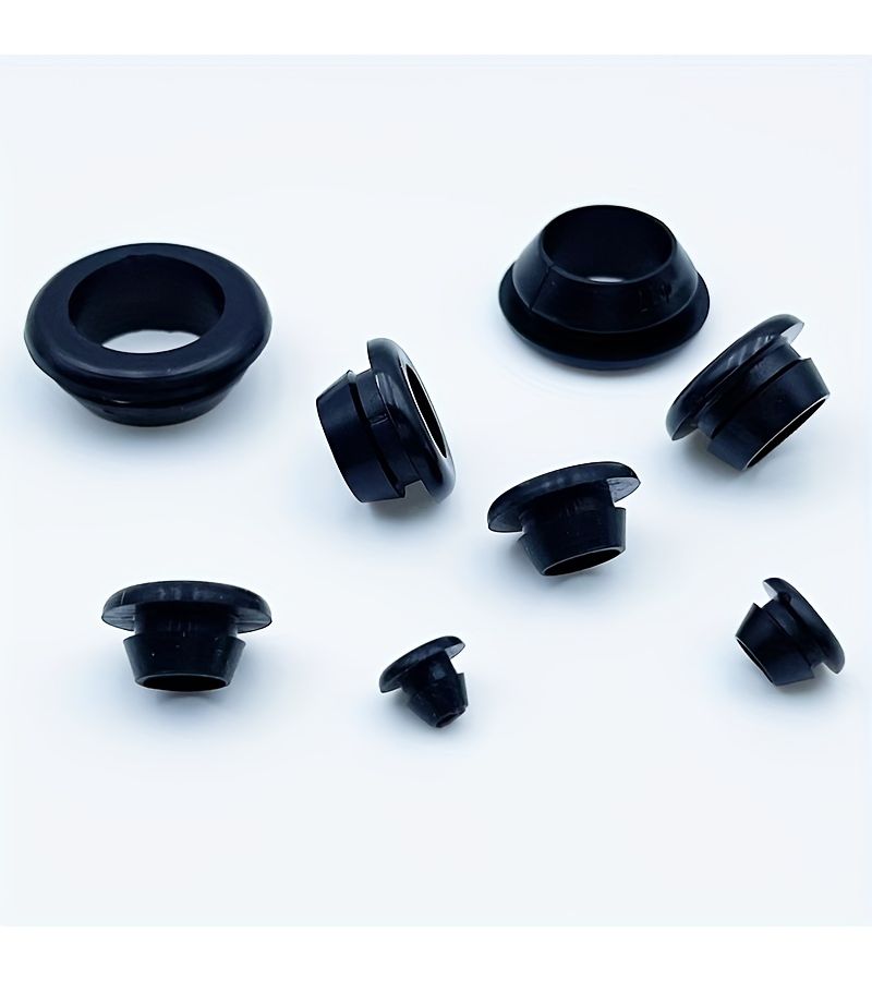 KH 10 Black Soft Rubber Protective Coil 5 35mm Sealing Ring Threading Tapered Insulation Cover For Water Pipe Air Cable Wire - Image 2