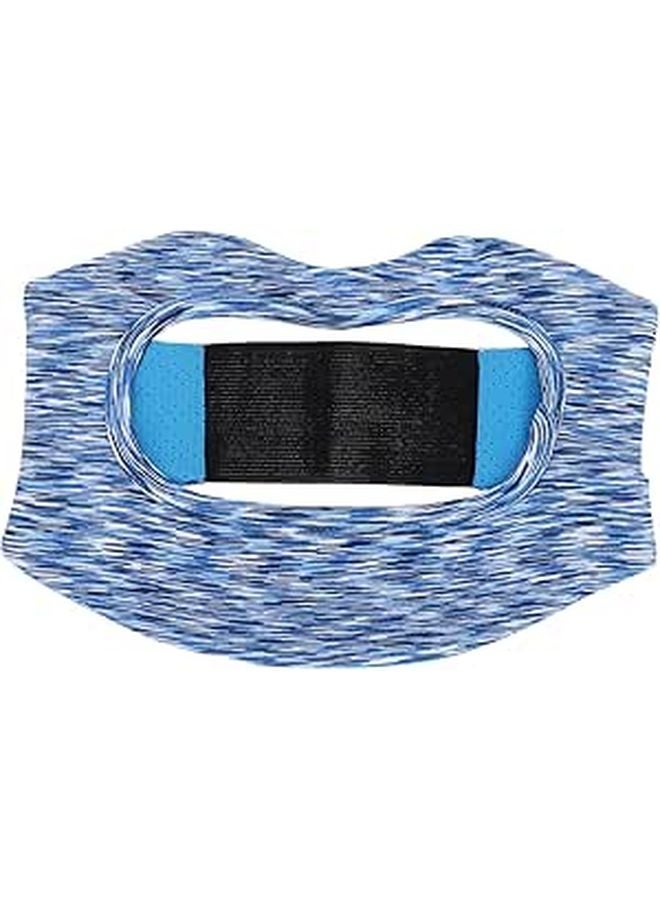 Breathable Blue Mesh VR Headset Cover Padding Sweat Absorbent Washable Travel Workout Accessory - Image 1