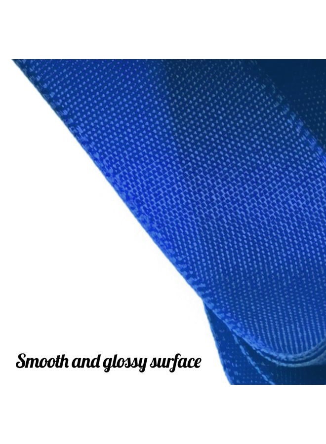Flezoo 25 Yards Blue Satin Ribbon 1 1/2inch, Single Face Polyester Silk Fabric Hair String Ribbon for Craft, Flower Bouquets, Gift Wrapping, Wedding, Bow Making and Valentines Decoration - Image 3