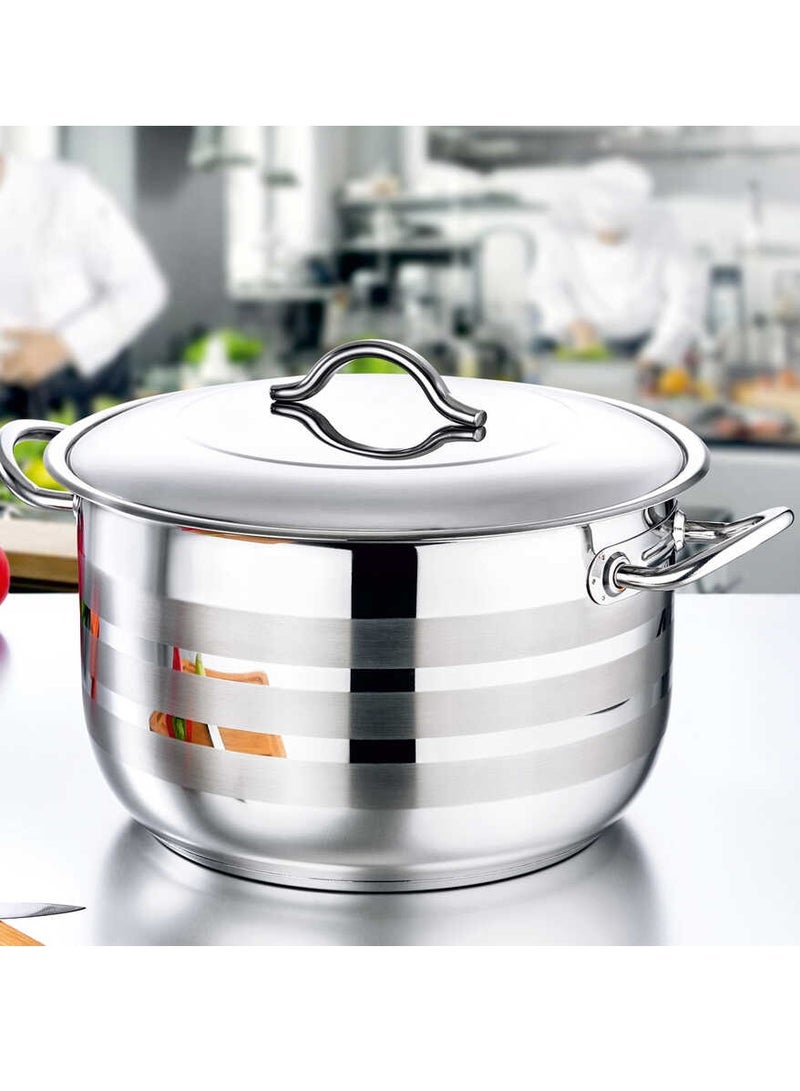 او ام اس طنجره ستانلس ستيل مقاس 32سم -صناعه تركيه - Image 2