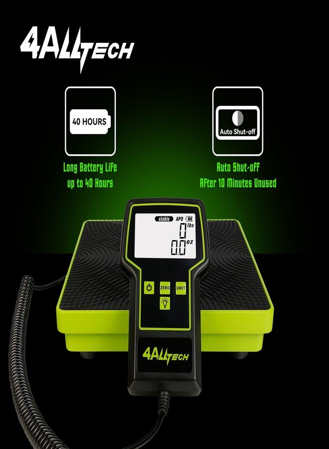 4ALLTECH 220LBS Electronic Refrigerant Charging Weight Scale High Precision Large Screen Backlit Display Digital Freon Scale for HVAC AC Refrigerant Recovery Tank Recharging with Case Heavy Duty Small Business - Image 4