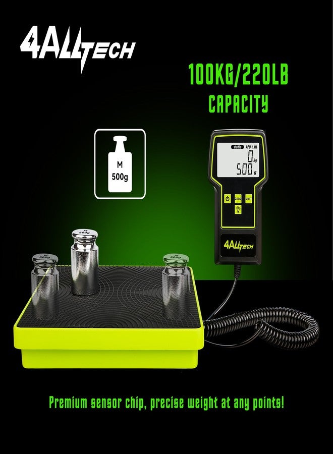 4ALLTECH 220LBS Electronic Refrigerant Charging Weight Scale High Precision Large Screen Backlit Display Digital Freon Scale for HVAC AC Refrigerant Recovery Tank Recharging with Case Heavy Duty Small Business - Image 3