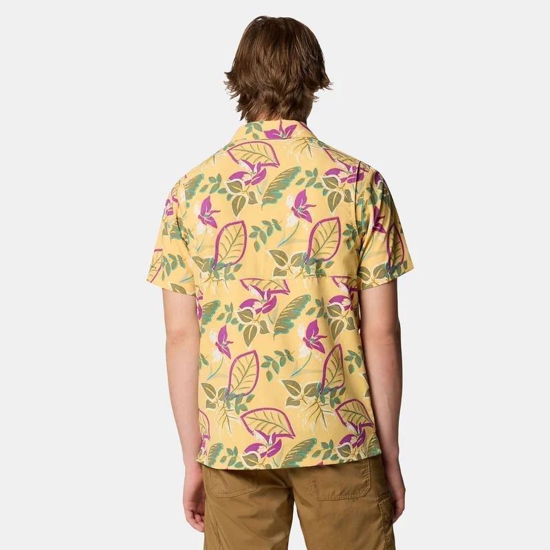 كولومبيا قميص تيك تريل اتيليتي بطبعات وتصميم منسوج للرجال