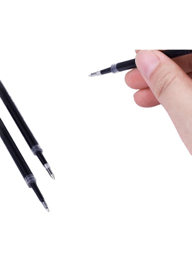 Truecolor 0.5Mm Black Retractable Gel Pen Refill, St Tip Quick-Drying Bullet Tip Signature Pen Refill, Large Capacity For Students And Office Use, Carbon Ink Pen Refill, 10 Pieces/Pack, Zc306 - Image 1