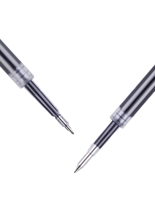 Truecolor 0.5Mm Black Retractable Gel Pen Refill, St Tip Quick-Drying Bullet Tip Signature Pen Refill, Large Capacity For Students And Office Use, Carbon Ink Pen Refill, 10 Pieces/Pack, Zc306 - Image 2