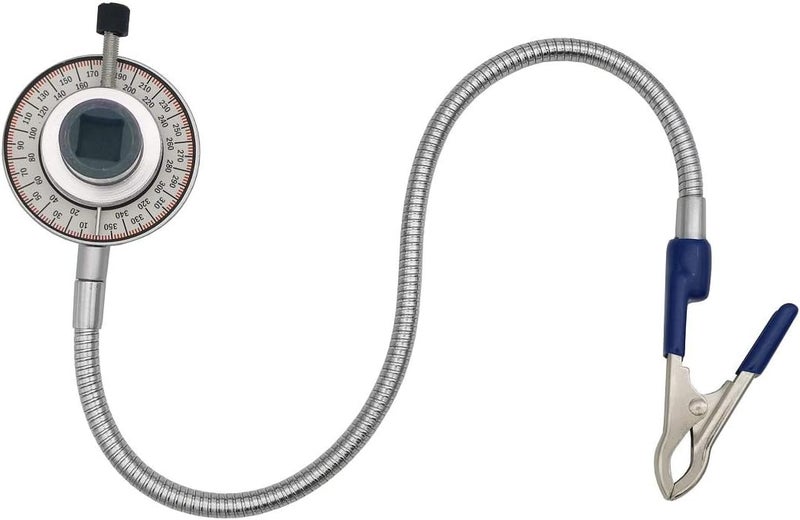 VASTOOLS Torque Angle Meter, 1/2" Drive Wrench Angle Gauge, 14" Flexible Clip Arm, CR-V Steel - Image 1