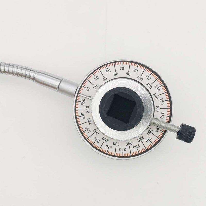 VASTOOLS Torque Angle Meter, 1/2" Drive Wrench Angle Gauge, 14" Flexible Clip Arm, CR-V Steel - Image 3