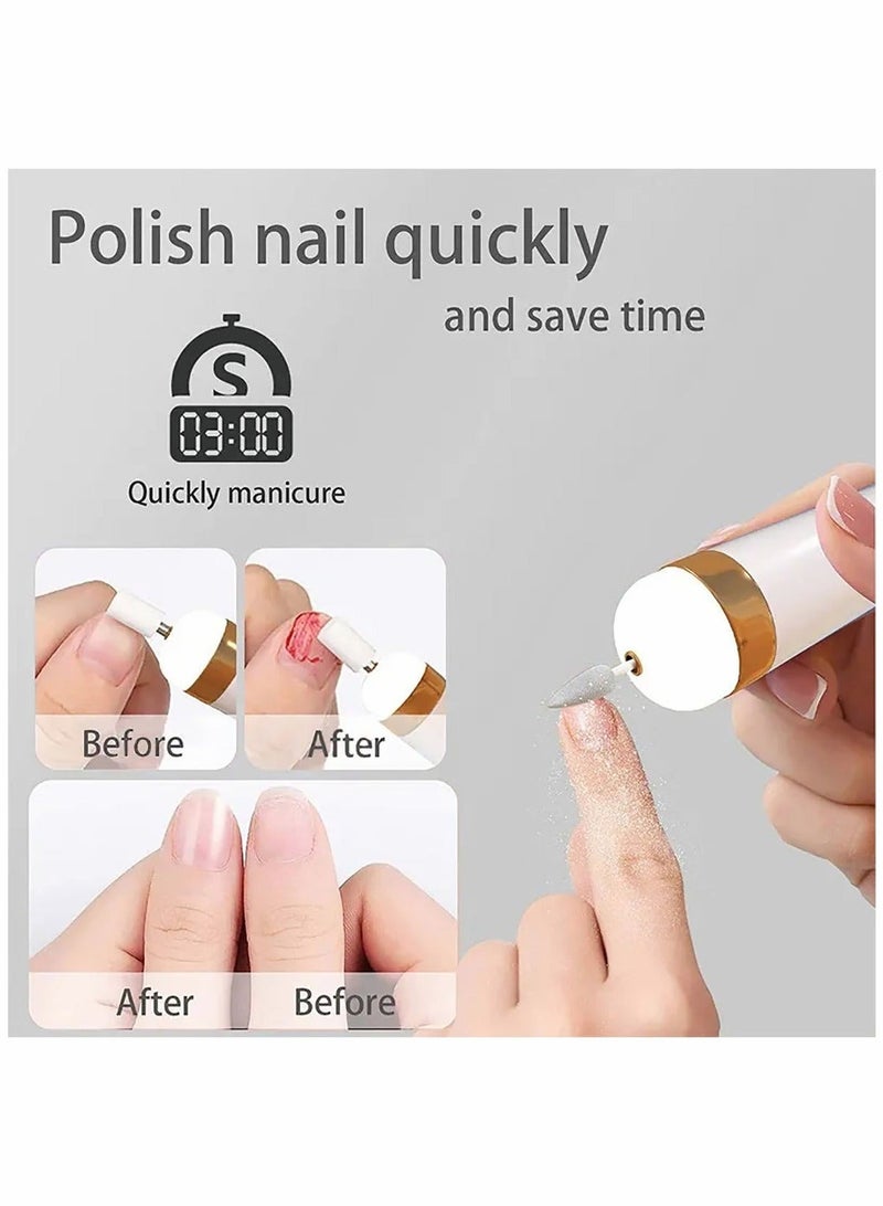 5 في 1 مجموعة محمولة لحفر الأظافر الكهربائية للأظافر الجل والأظافر المنزلية والأظافر الاكريليكية. - Image 4