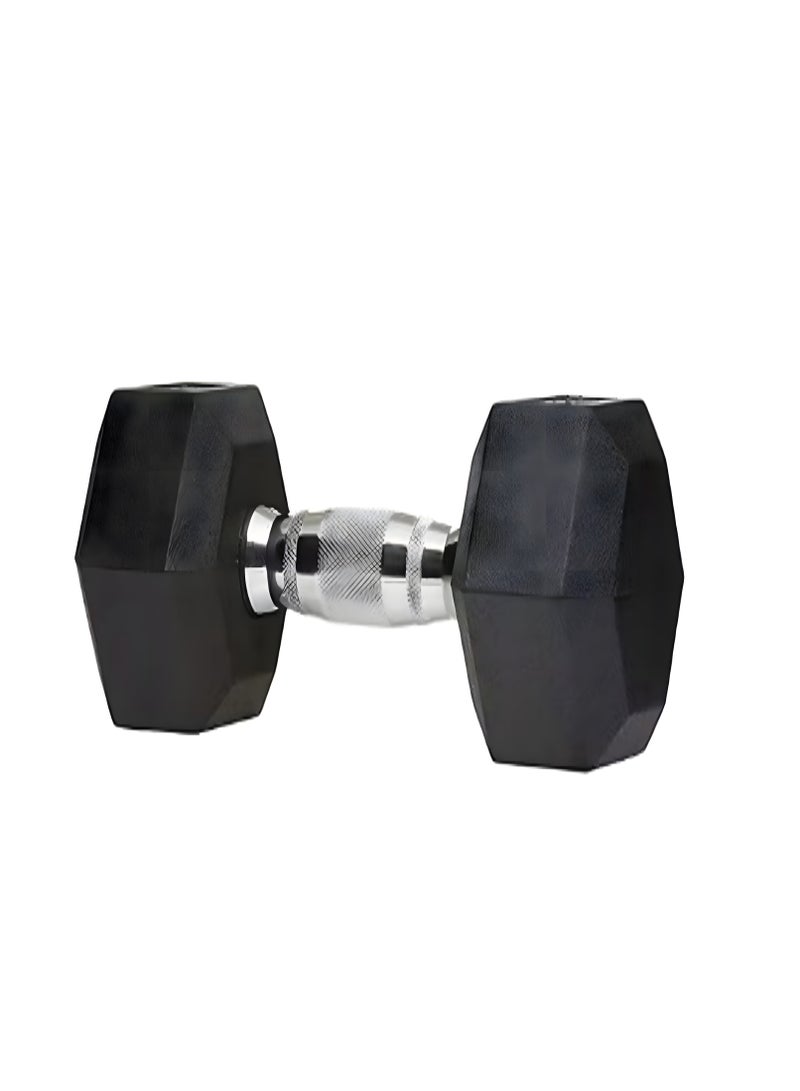 H PRO HM Sports 3KG Hex Dumbbell | Rubber Coated Anti Roll Free Weight for Home Gym - Image 2