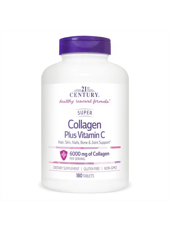 21st Century Super Collagen Plus Vitamin C Tablets, 180 Count - Image 1