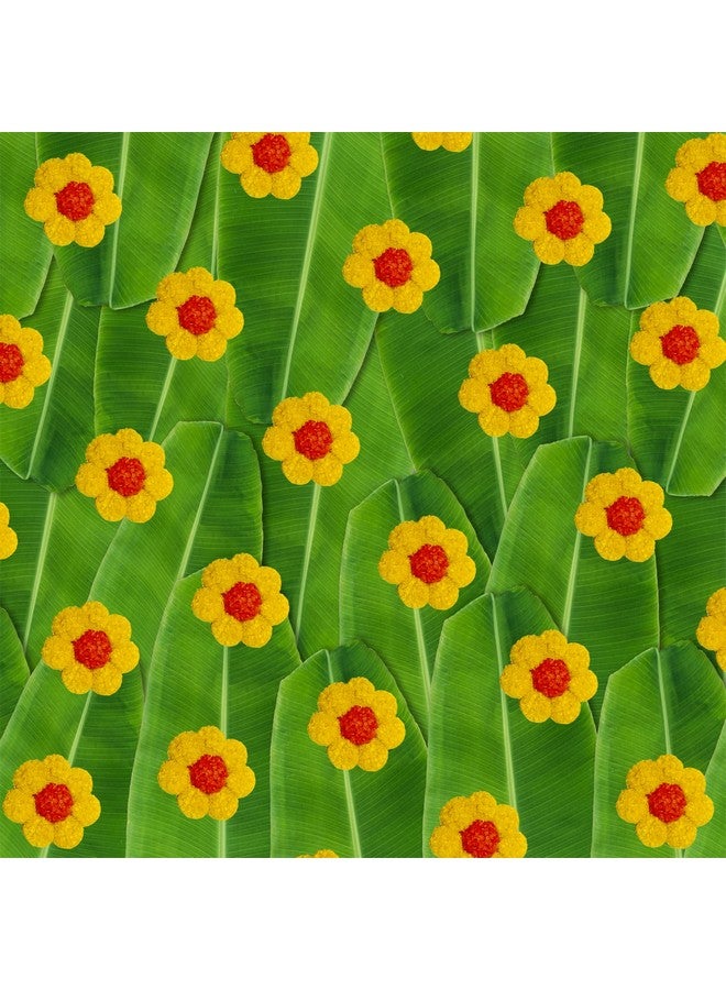 إس 2 إس زينة زهور القطيفة في المنزل، زهور صناعية معلقة، خلفية بسيطة للجدران (برتقالي وأصفر، عبوة مكونة من 12 قطعة) - Image 2