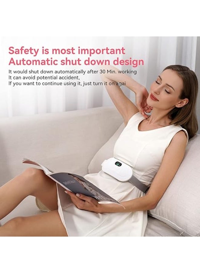 Portable Cordless Heating Pad for Menstrual Pain Relief – Fast Heating, 3 Temperature Levels & 4 Massage Modes, Back & Belly Comfort for Women and Girls - Image 3