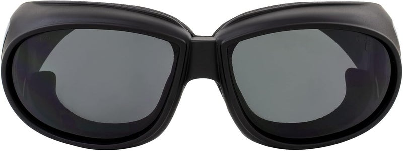Global Vision Outfitter Motorcycle Fit Over Glasses Eyewear with Anti Fog Smoke Lens and Black Frame - Image 5