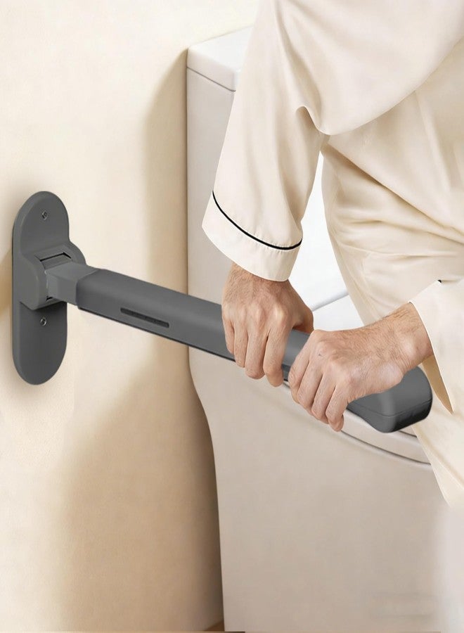 SPECILITE Toilet Grab Bar - 445lb Heavy Duty Support, Waterproof & Non-Slip Safety Rail for Bathroom, Wall-Mounted Flip-Up Handrail with Night Glow Strips, for Seniors, Elderly, Handicap & Pregnant - Image 1