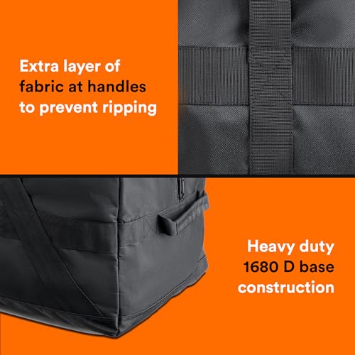 Fitdom 106L 45" Heavy Duty Extra Large Duffle with Upgrade Zipper, Durable & Water Resistant. Perfect as Camping Bag Travel Storage Tent Storage Sports Equipment Bag For Coaches & More - Image 5