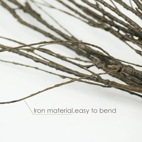 Ruidazon 30Pcs 30" Curly Willow Branches, Artificial Flowers Twigs Decorative Sticks Stem, Dry Bendable Tree Branches for DIY Craft Home Room Wedding Floor Vase Garden Farmhouse Decor - Image 5