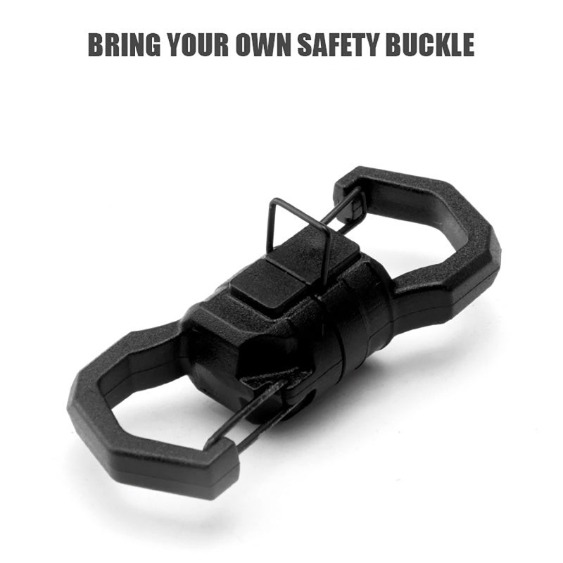 Magnetic Buckle: Orange Stainless Steel & PP Material - Strong 6-7cm Automatic Adsorption, Double Safety Lock for Multi-Purpose Hanging, Lightweight On-the-Go Use - Image 4