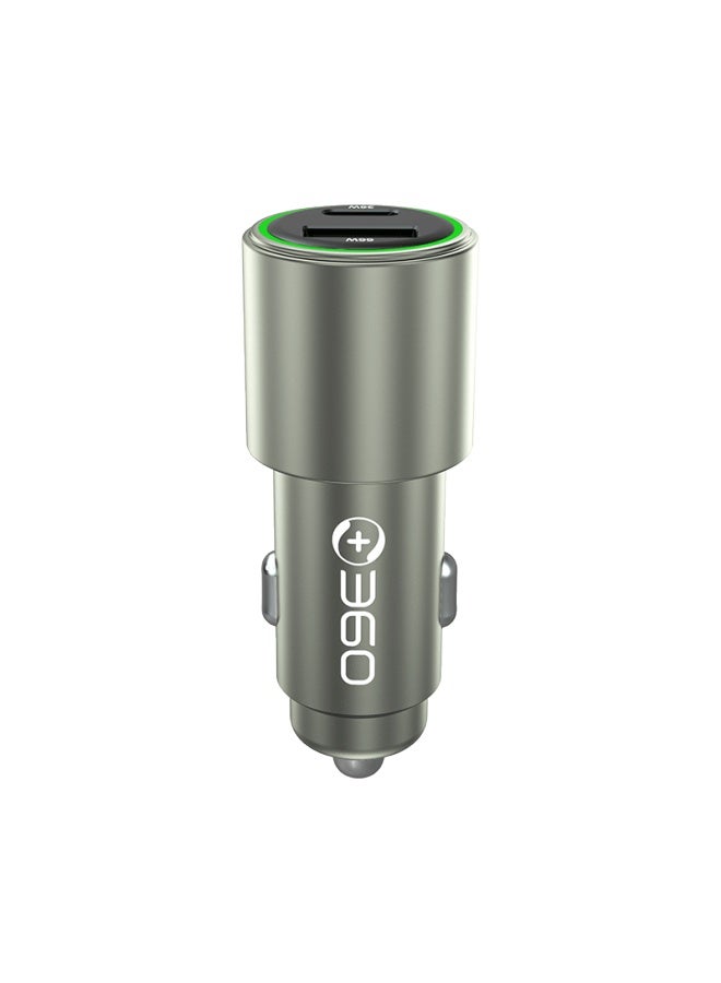 360 Car Charger Super Fast Charging 1a1c 66w Flash Charging ette Lighter Smart Car Charger P661 Dual-port Converter - Image 5