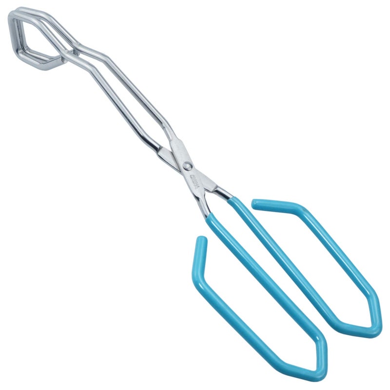 HINMAY Kitchen Scissor Tongs 11Inch Heavy Duty Stainless Steel Scissor Cooking Tongs