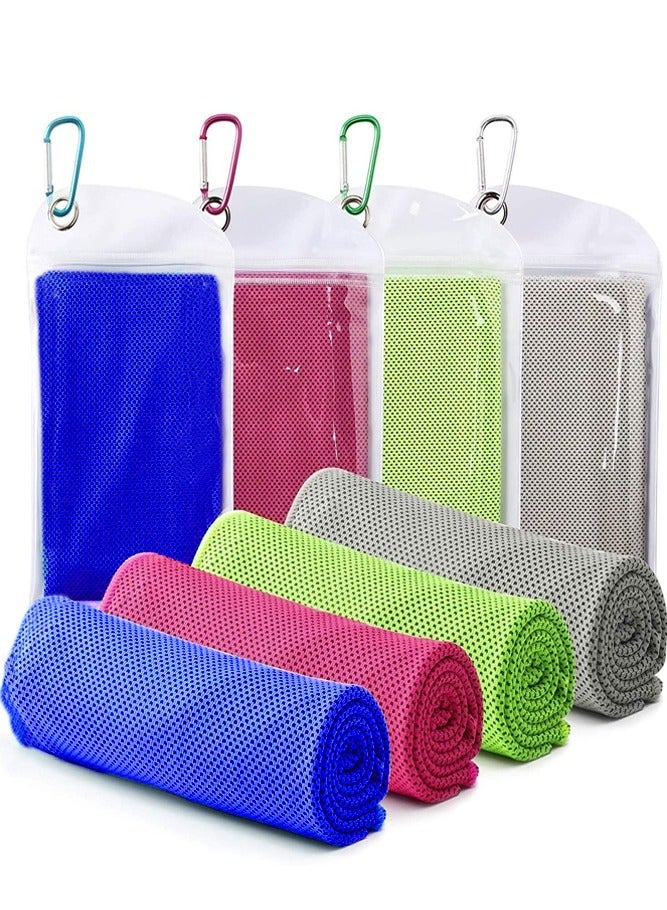 AMERTEER 4-Piece Soft Breathable Microfiber Cooling Towel - Image 1