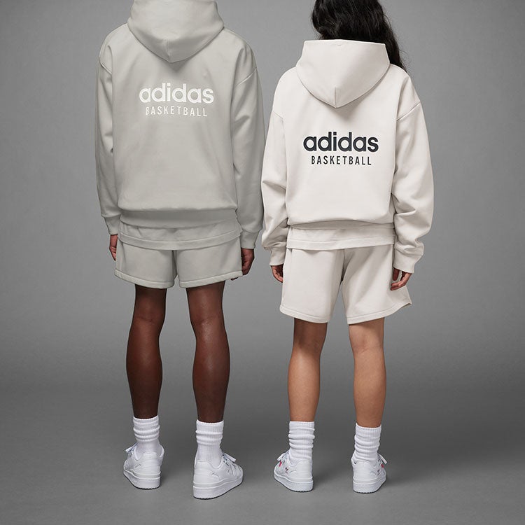 adidas Basketball Hoodie 'Grey' - Image 2