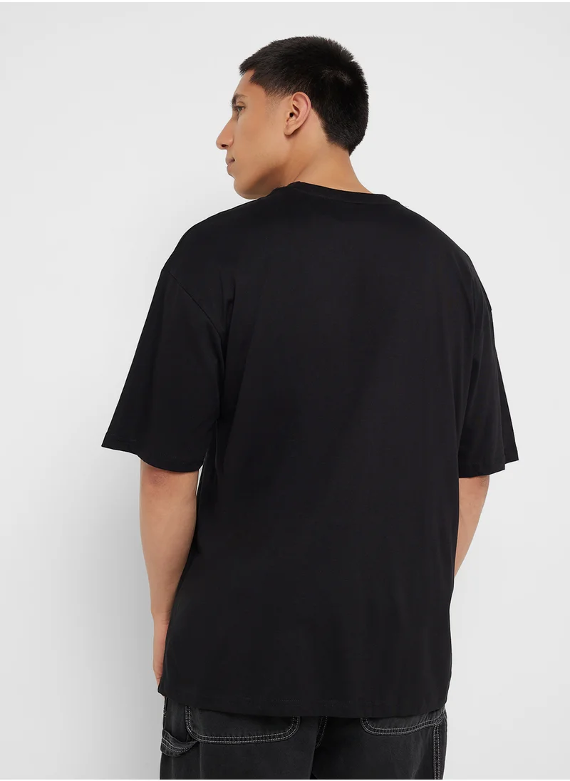 Seventy Five Graphic Print Oversized T-Shirt