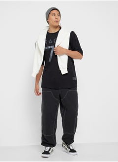 Seventy Five Graphic Print Oversized T-Shirt  - Image 4