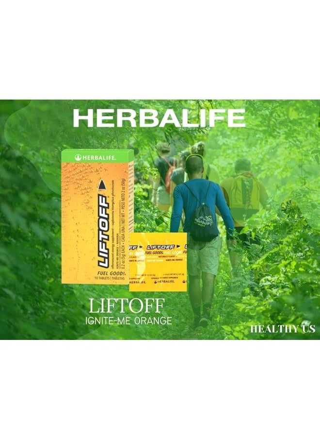 HERBALIFE - HERBALIFE LIFTOFF Energy Tablets - Ignite-Me Orange, Naturally Flavored, Instant Energy Drink Tablets for Natural Boost of Energy, Clears Minds, On-the-Go, 30 Tablets (Pack of 1) - Image 1