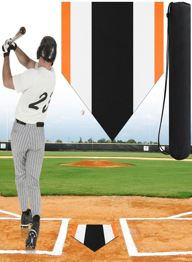 TRINKA 17 Inch Colored Baseball & Softball Home Plate with Carry Bag - Image 1