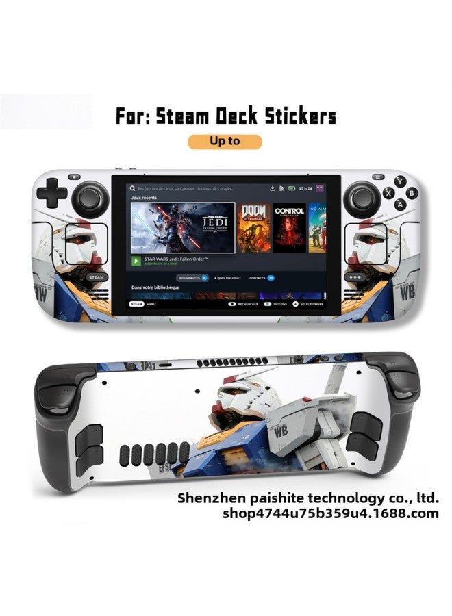 For Steam Deck Sticker Steam Deck Pain Sticker Steam Handset Full Body Sticker Personalized Sticker Film-Color:STM-039 Up - Image 1