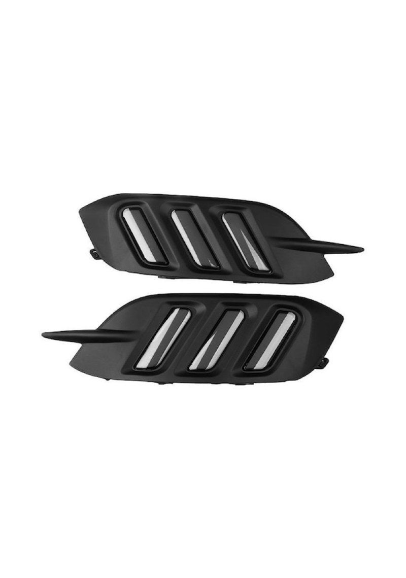 مصابيح LED للسيارة DRL في النهار، ومقصاصات خلفية لمصباح الفرامل، ومصباح ذيل، ومصباح الضباب، للجيل العاشر من 2016 إلى 2019، من الخارج