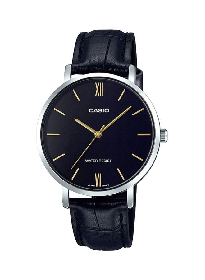CASIO Women Enticer Water Resistant Analog Watch LTP-VT01L-1B - 40 mm - Black - Image 1